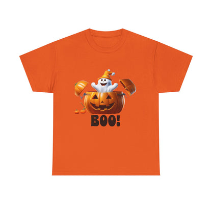Halloween Jack-in-the-Box, unisex cotton tee