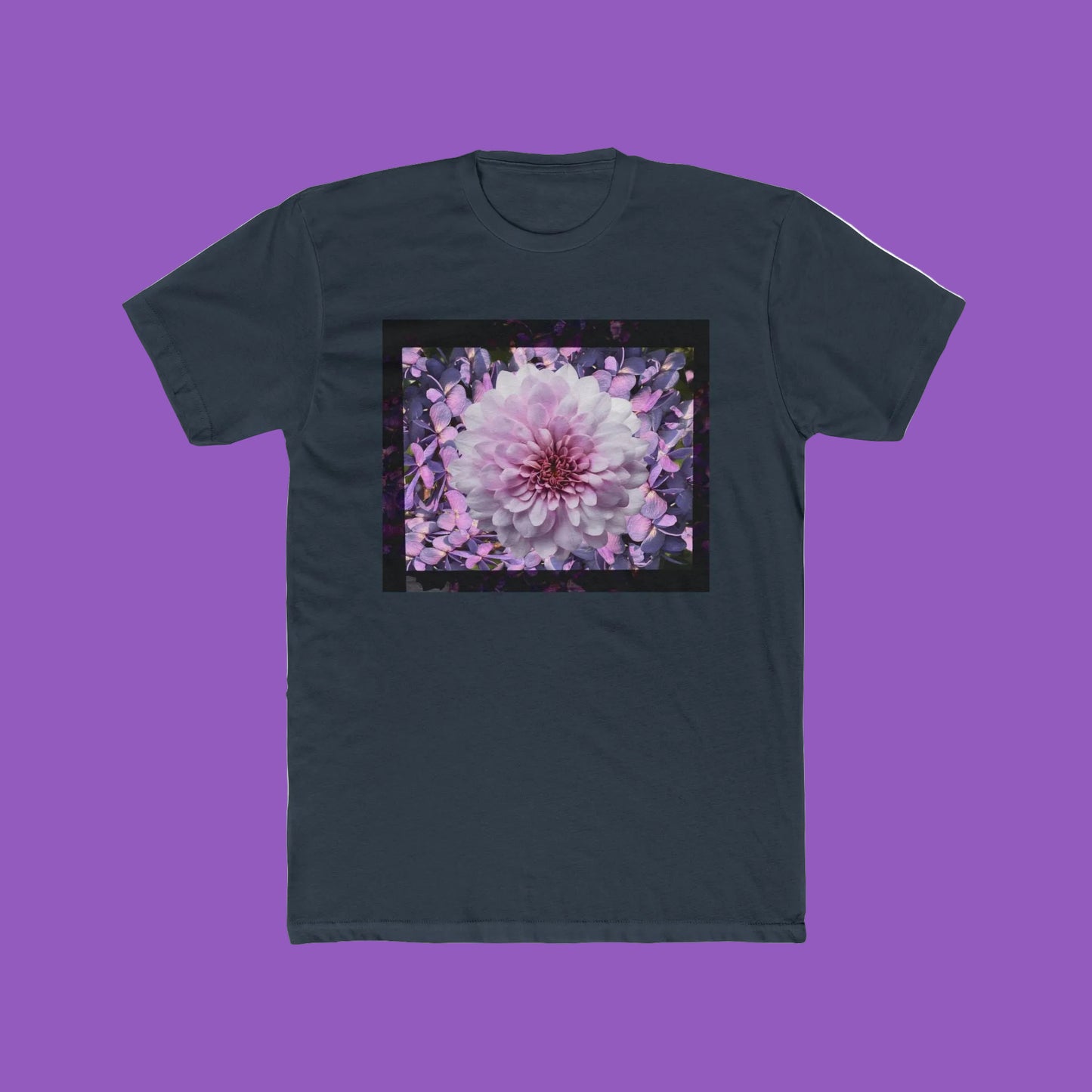 Floral Lilacs Bloom Unisex Cotton Crew Tee, Floral T-Shirt, Summer Outfit, Gift for Nature Lovers