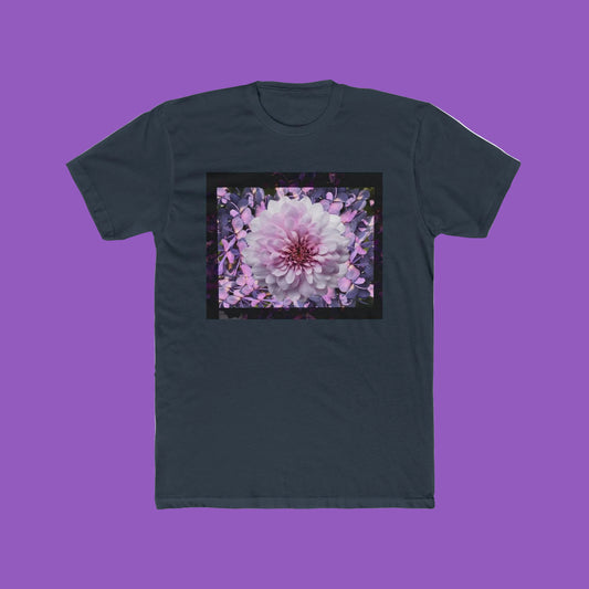Floral Lilacs Bloom Unisex Cotton Crew Tee, Floral T-Shirt, Summer Outfit, Gift for Nature Lovers
