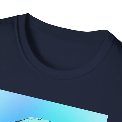 Skull Graphic  Bright Colored Unisex Softstyle T-Shirt, Edgy Tee, Casual Wear, Festival Apparel, Gift for Horror Fans, Halloween Clothing