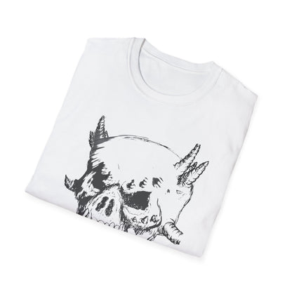 Skull Sketch T-Shirt — Edgy Grunge Graphic Tee
