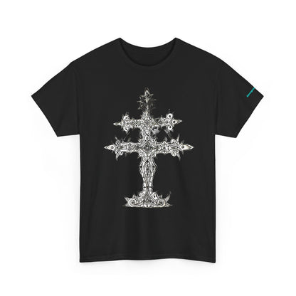 Graphic Tee — Gothic Cross Illustration Shirt