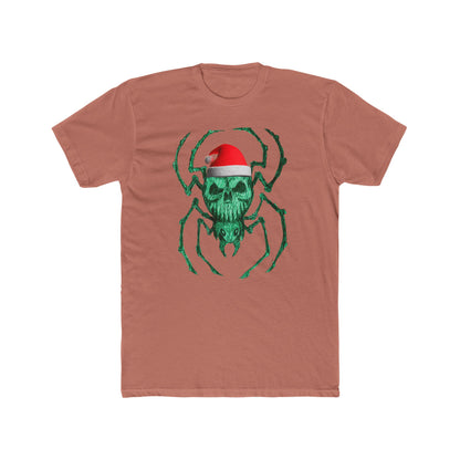 Skull Spider Tee — Festive Santa Hat Christmas Tee