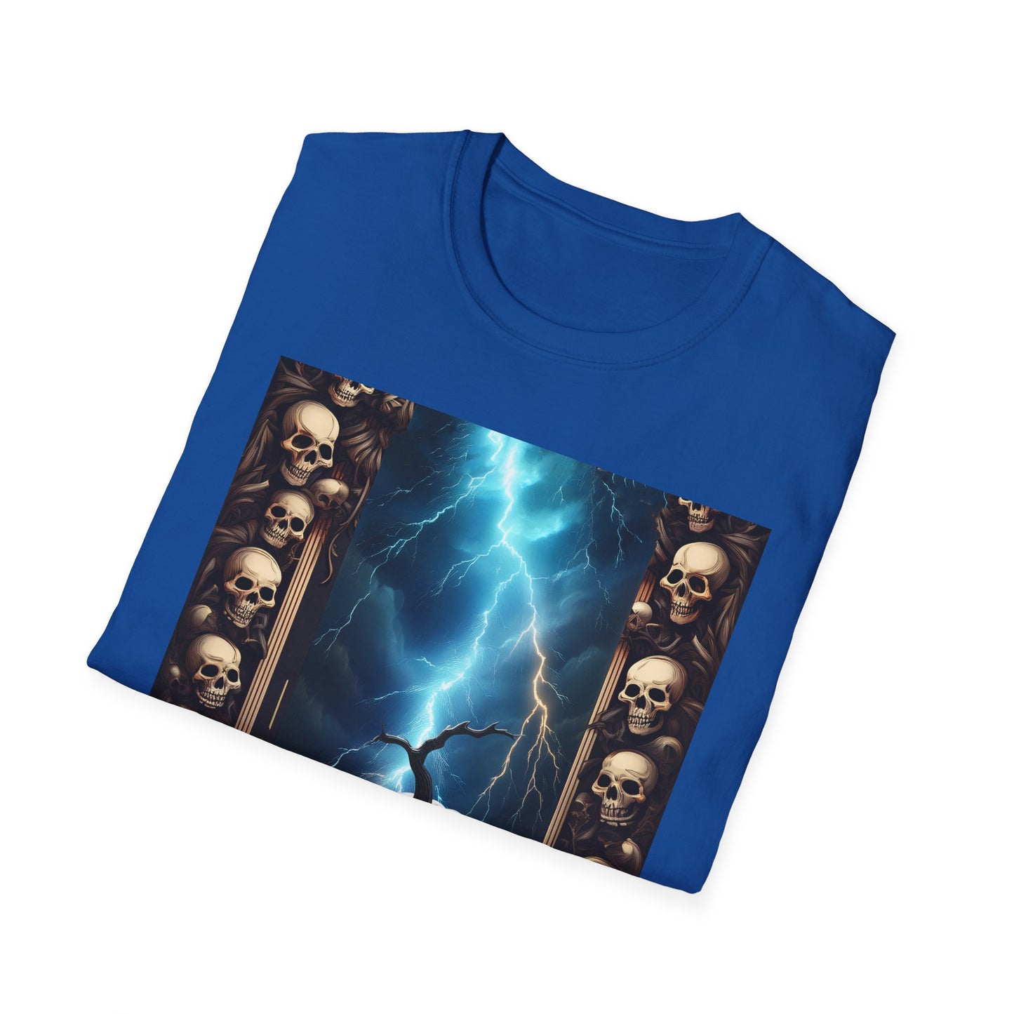 Spooky Skull Pumpkin Crawls from Frame T-Shirt, Halloween Shirt, Unisex Graphic Tee, Casual Halloween Wear, Fall Fashion