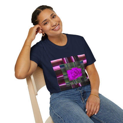 Vibrant Abstract Art T-Shirt, Trendy Graphic Tee, Softstyle Shirt, Unique Gift for Art Lovers, Casual Everyday Wear