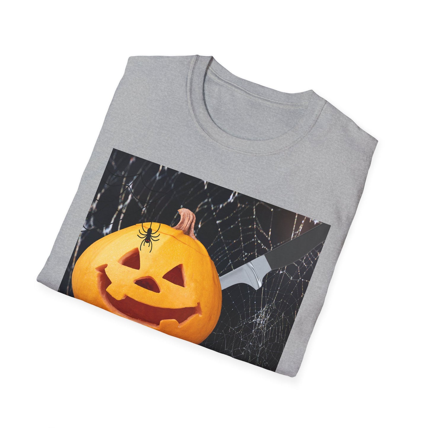 Halloween Pumpkin Horror T-Shirt, Unisex Tee, Spooky Shirt, Fall Fashion, Halloween Costume, October Celebration Gear