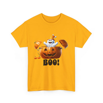 Halloween Jack-in-the-Box, unisex cotton tee