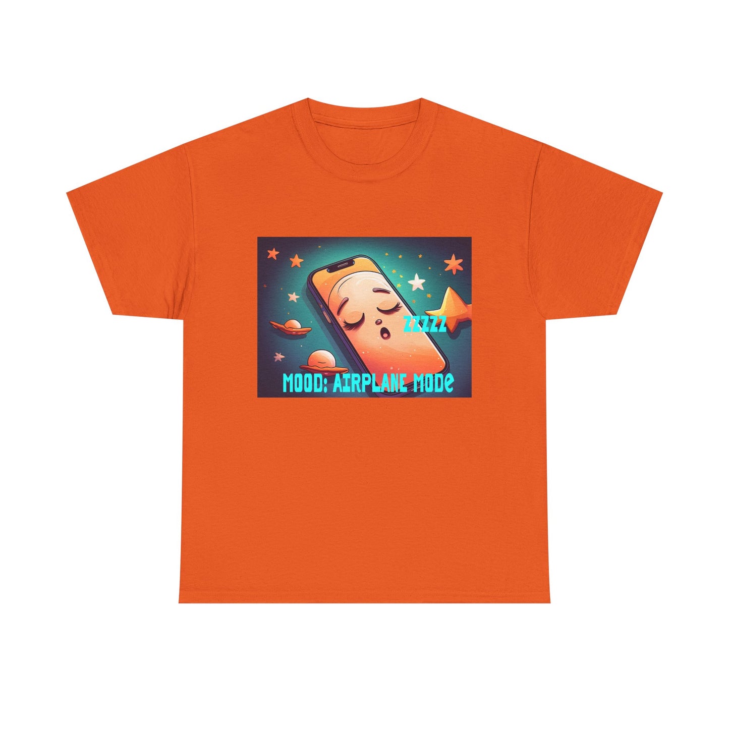 Tee Shirt - Airplane Mode Cute Phone Sleeping Design