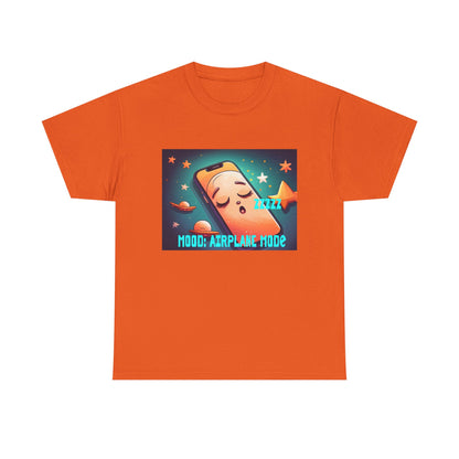 Tee Shirt - Airplane Mode Cute Phone Sleeping Design
