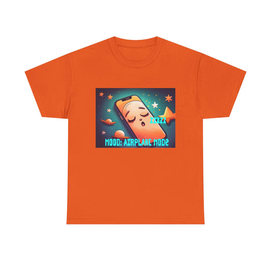 Tee Shirt - Airplane Mode Cute Phone Sleeping Design