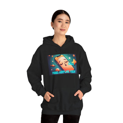 Hooded Sweatshirt - Airplane Mode Mood Sleeping Phone