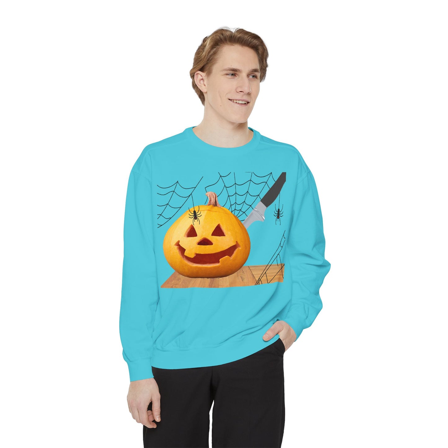 Spooky Pumpkin Sweatshirt, Halloween Apparel, Fall Fashion, Cozy Unisex Crewneck, Pumpkin Decor, Family Friendly Halloween