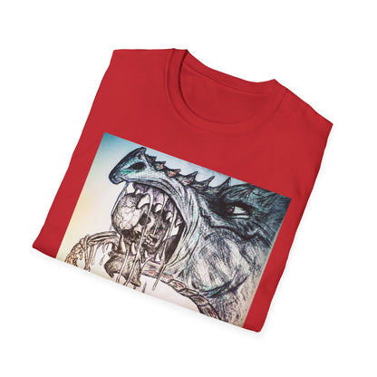 Graphic Dragon Art Unisex T-Shirt, Unique Gift for Ocean Lovers, Summer Vibes, Casual Wear, Perfect for Beach Days, Art Parties