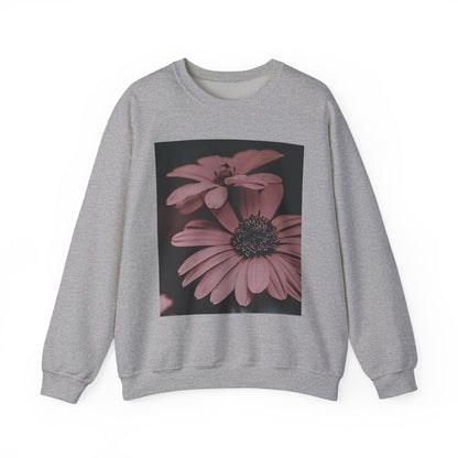 Faded Floral Crewneck Sweatshirt, Cozy Floral Sweatshirt, Gift for Her, Fashion Sweatshirt, Fall Style, Casual Wear