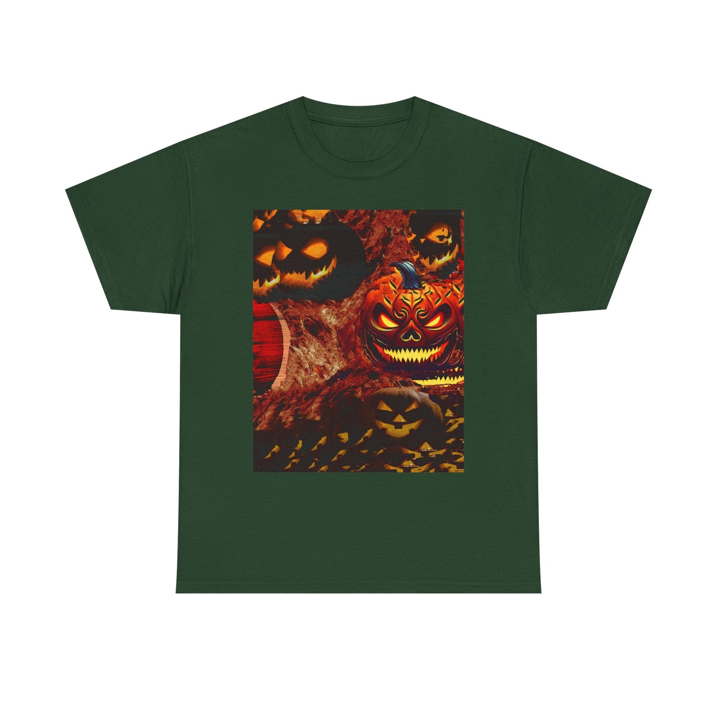 Halloween Distorted Pumpkin Unisex Tee, Spooky Shirt, Fall Apparel, Casual Halloween Outfit, Trick or Treat Tee, Festive Gift