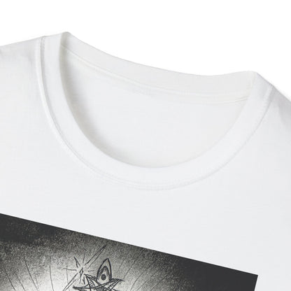 Celtic Cross Graphic Tee, Unisex Softstyle T-Shirt, Spiritual Cross Design Shirt, Casual Wear, Gift for Him/Her