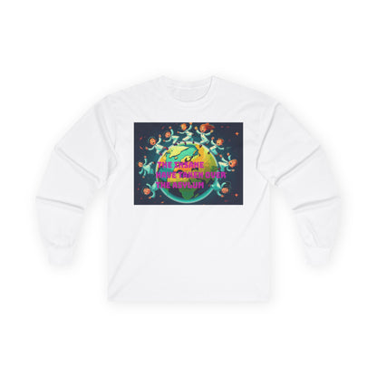 The insane have taken over the asylum Vibrant Earth-Themed Long Sleeve Tee | Eco-Friendly Gift, Perfect for Earth Day, Casual Wear, Nature Lovers, Unique Style