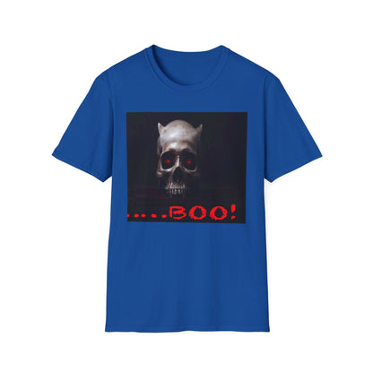 Spooky Demon Boo T-Shirt | Halloween Costume Tee | Unisex Softstyle Tee | Boo! Graphic Shirt | Casual Wear | Comfortable Halloween Apparel