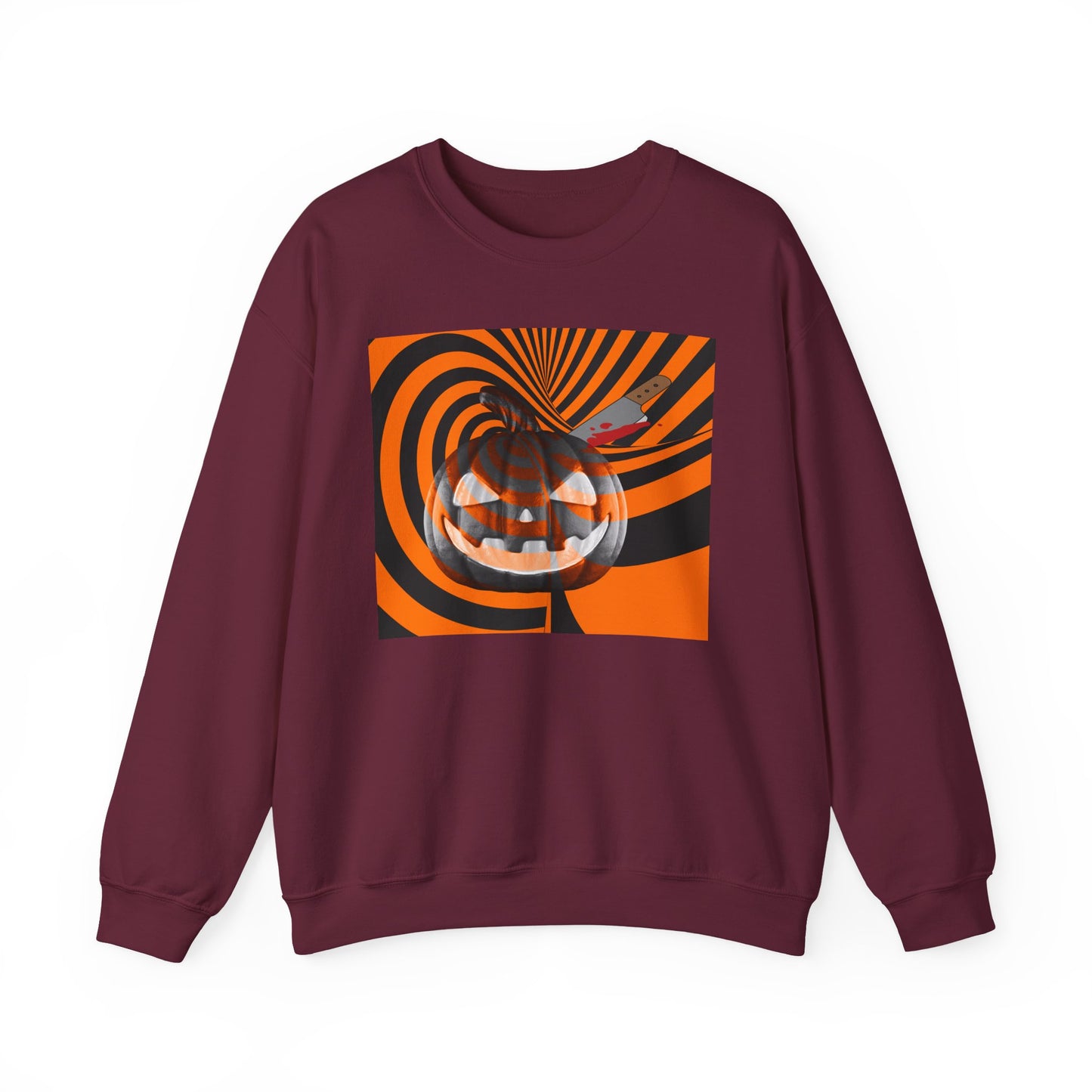 Halloween Pumpkin Crewneck Sweatshirt
