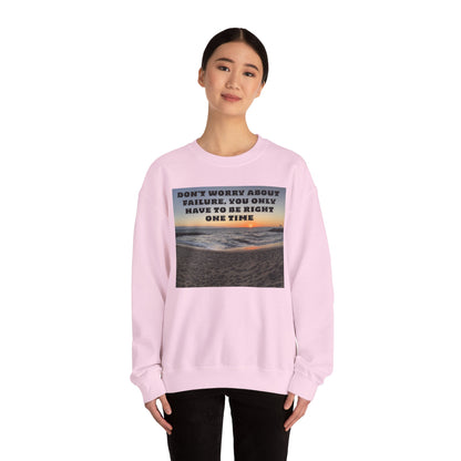 Inspirational Crewneck Sweatshirt - Motivational Apparel, Gift for Friends, Cozy Fashion, Everyday Wear, Positive Vibes