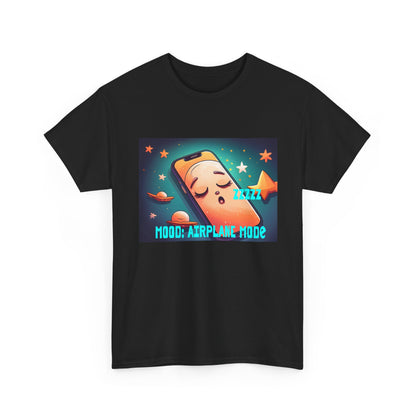 Tee Shirt - Airplane Mode Cute Phone Sleeping Design