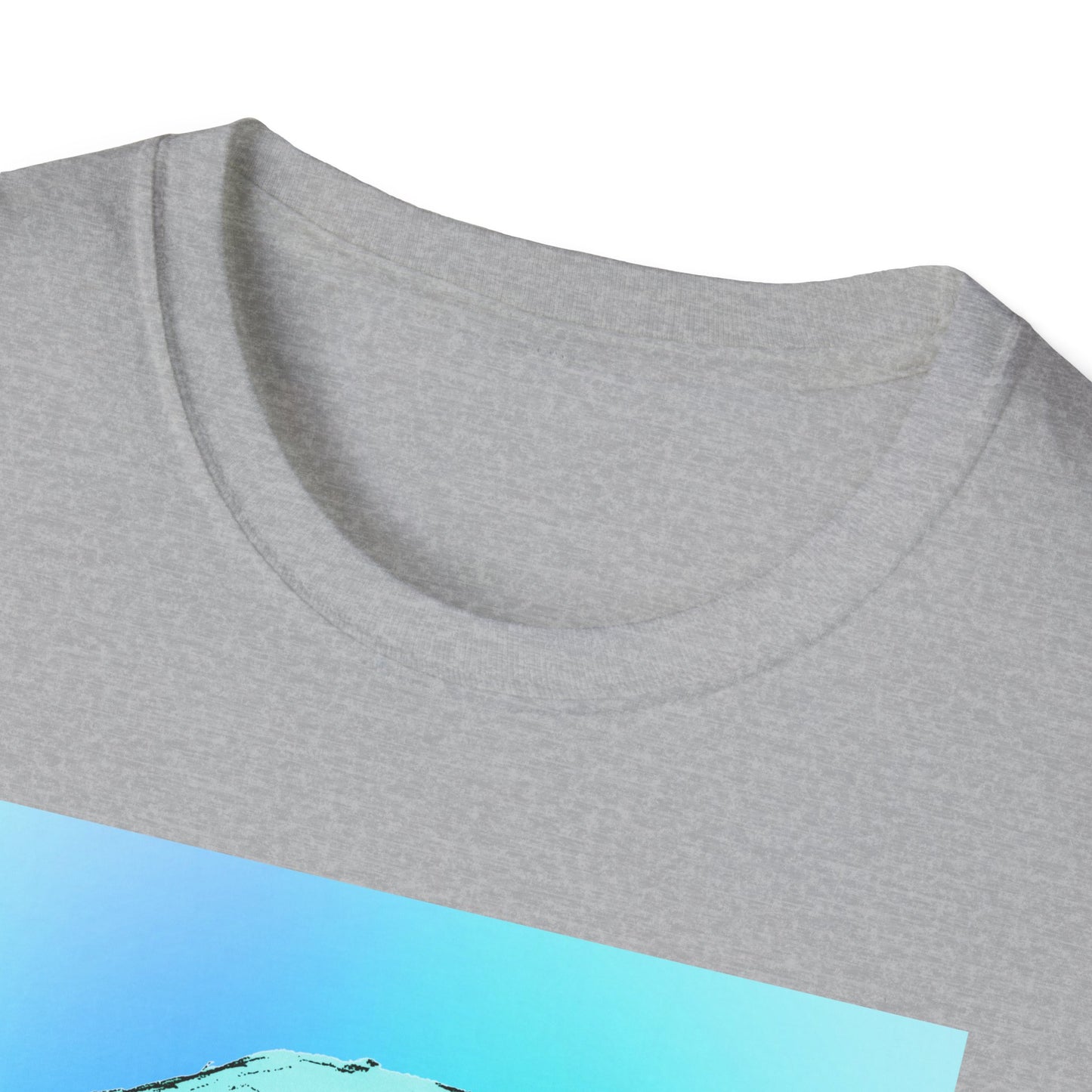 Skull Graphic  Bright Colored Unisex Softstyle T-Shirt, Edgy Tee, Casual Wear, Festival Apparel, Gift for Horror Fans, Halloween Clothing