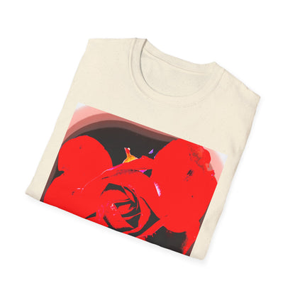 Sophie’s Saturday Floral Abstract T-Shirt — Red Rose Graphic Tee