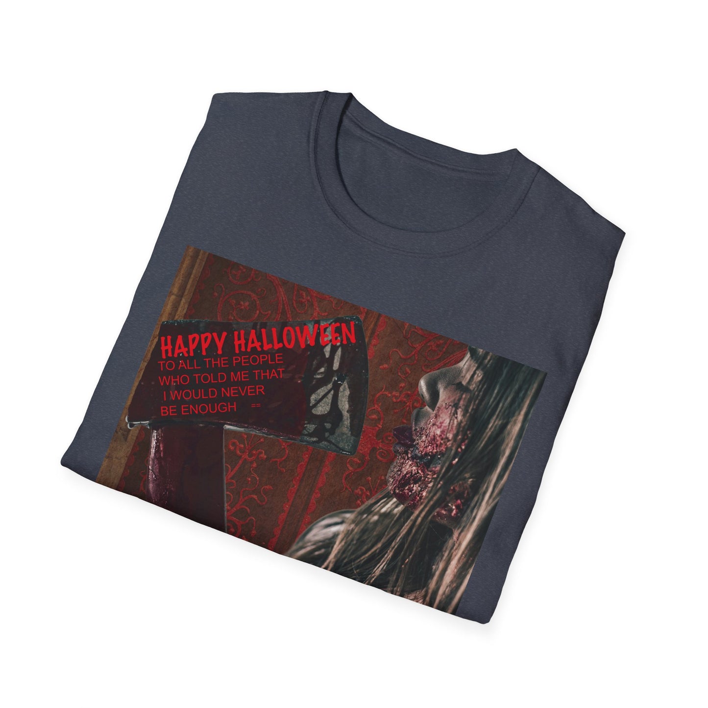 Halloween Horror Movie Axe Girl Unisex T-Shirt, Spooky Gift, Graphic Tee, Halloween Costume, Casual Wear, Men’s & Women’s Tee