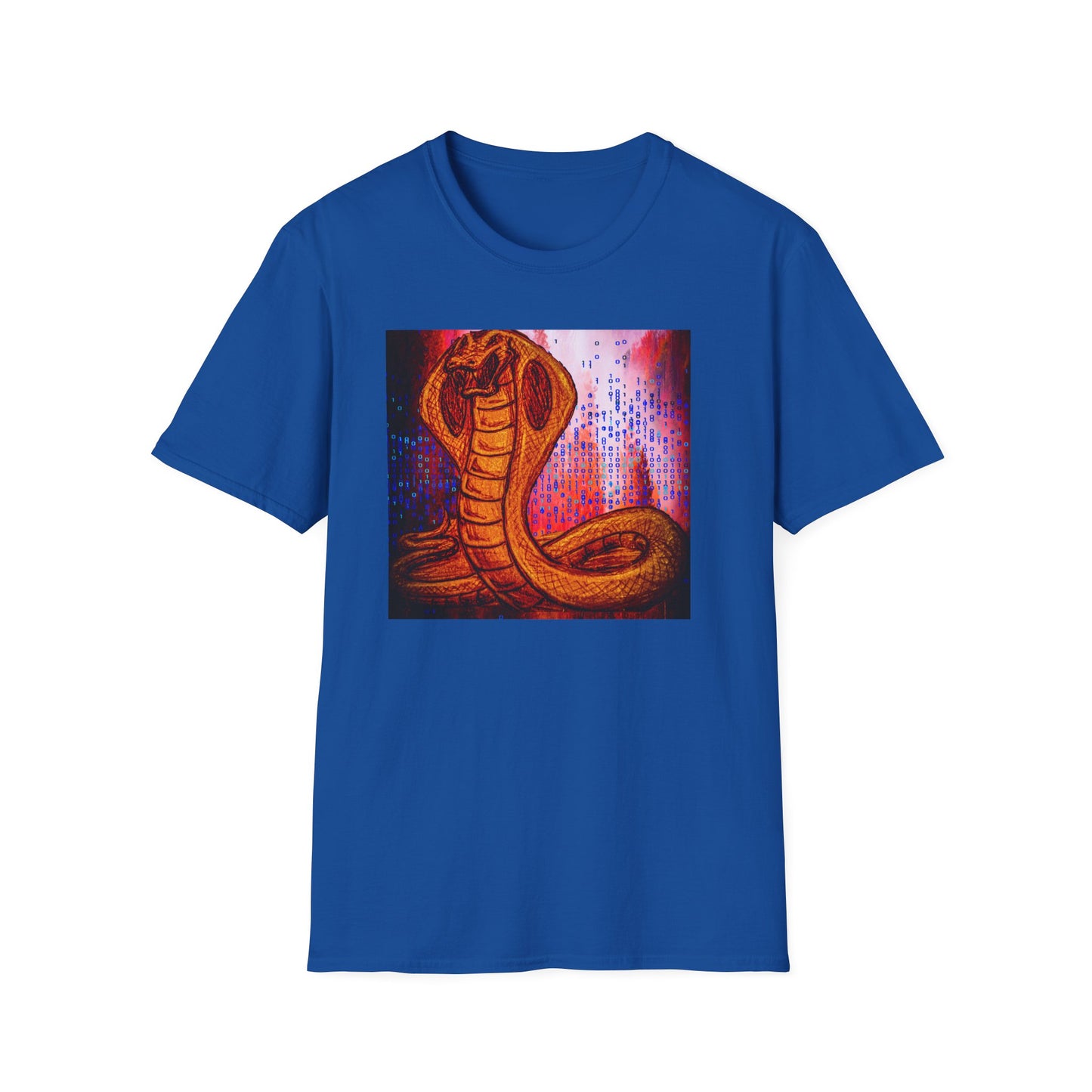 Cobra Serpent Graphic T-Shirt — Vibrant Retro Snake Art Tee