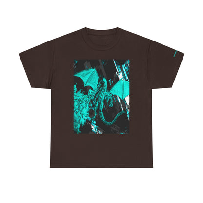 Dragon Graphic Tee — Neon Green Fantasy Dragon T-Shirt