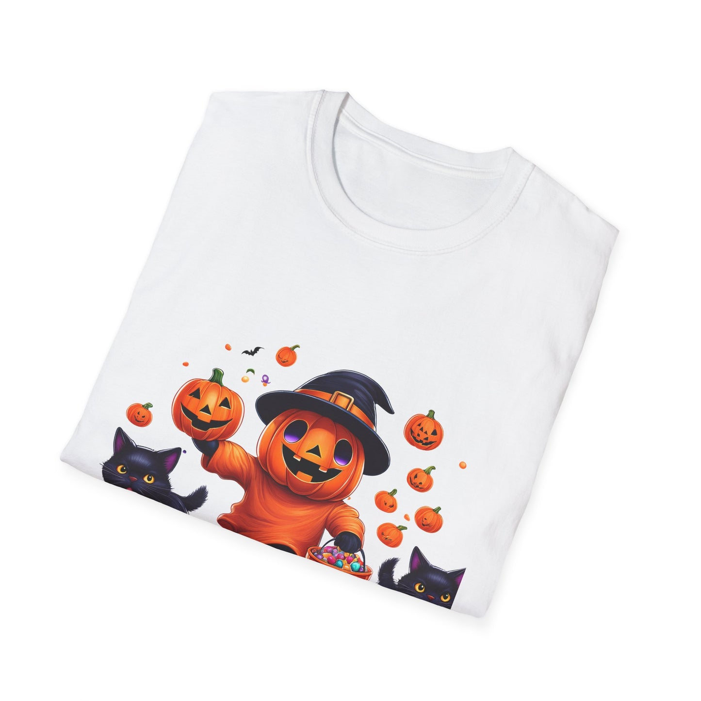 Halloween Themed T-Shirt, Perfect for Trick-or-Treating, Fall Celebrations, Graphic Tee for Cat Lovers, Unisex Costume Top, Fun Spooky [...]