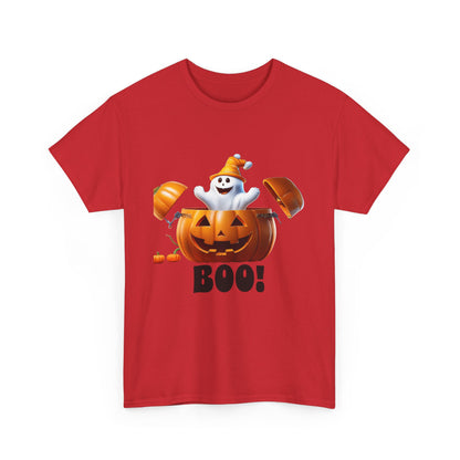 Halloween Jack-in-the-Box, unisex cotton tee