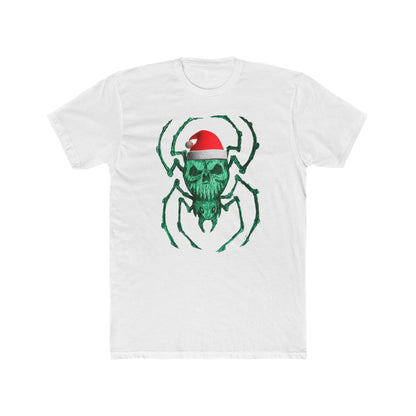 Skull Spider Tee — Festive Santa Hat Christmas Tee