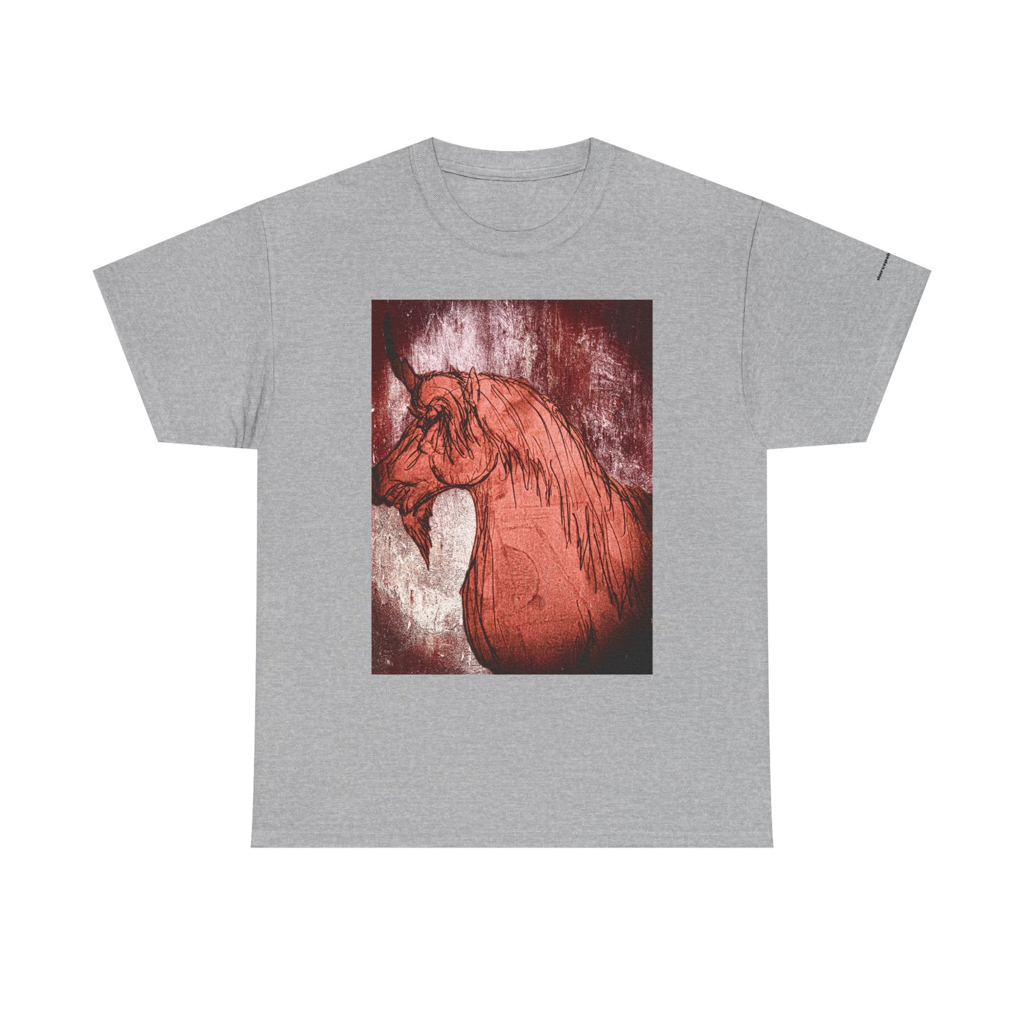 Artistic Unicorn Fantasy Print Unisex Heavy Cotton Tee