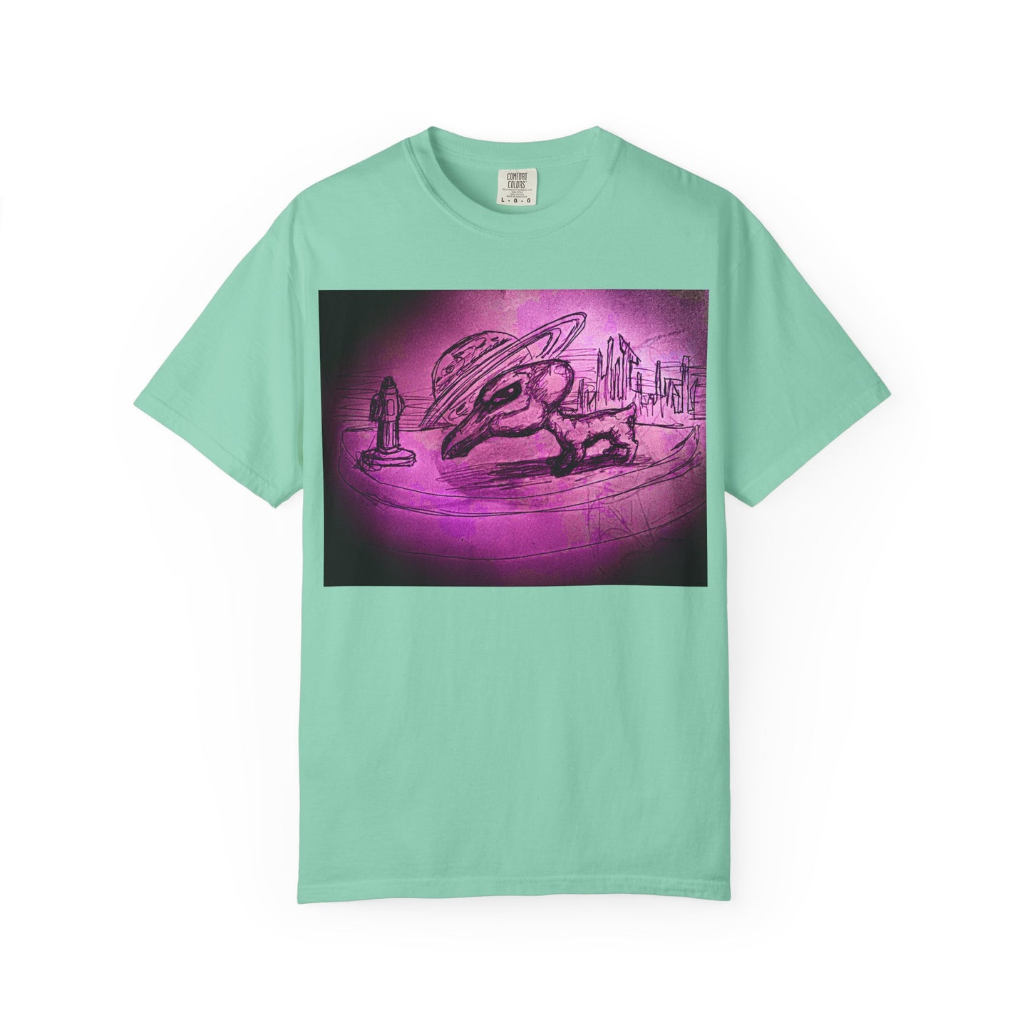 Alien Adventure Unisex T-Shirt - Garment-Dyed Graphic Tee
