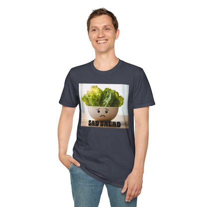 Cute T-Shirt with Sad Salad Face Design