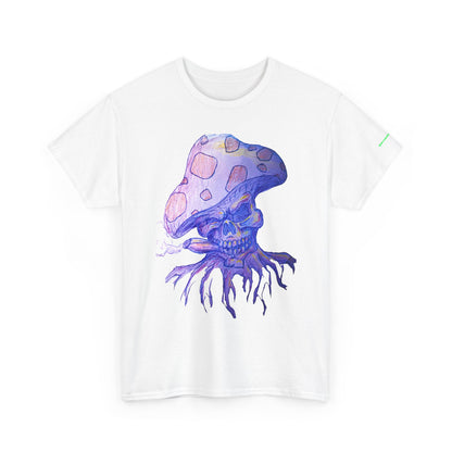 Skull Mushroom Graphic Tee for Nature Lovers