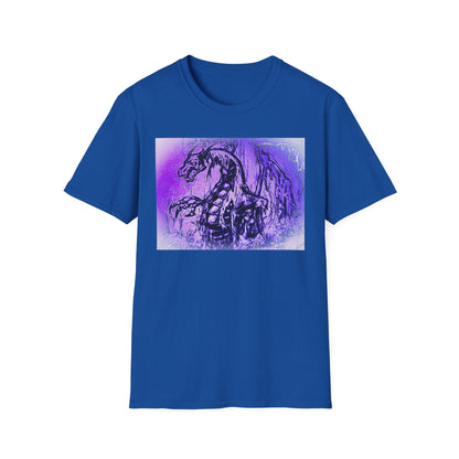 Dragon T-Shirt in Purple Tones - Unisex