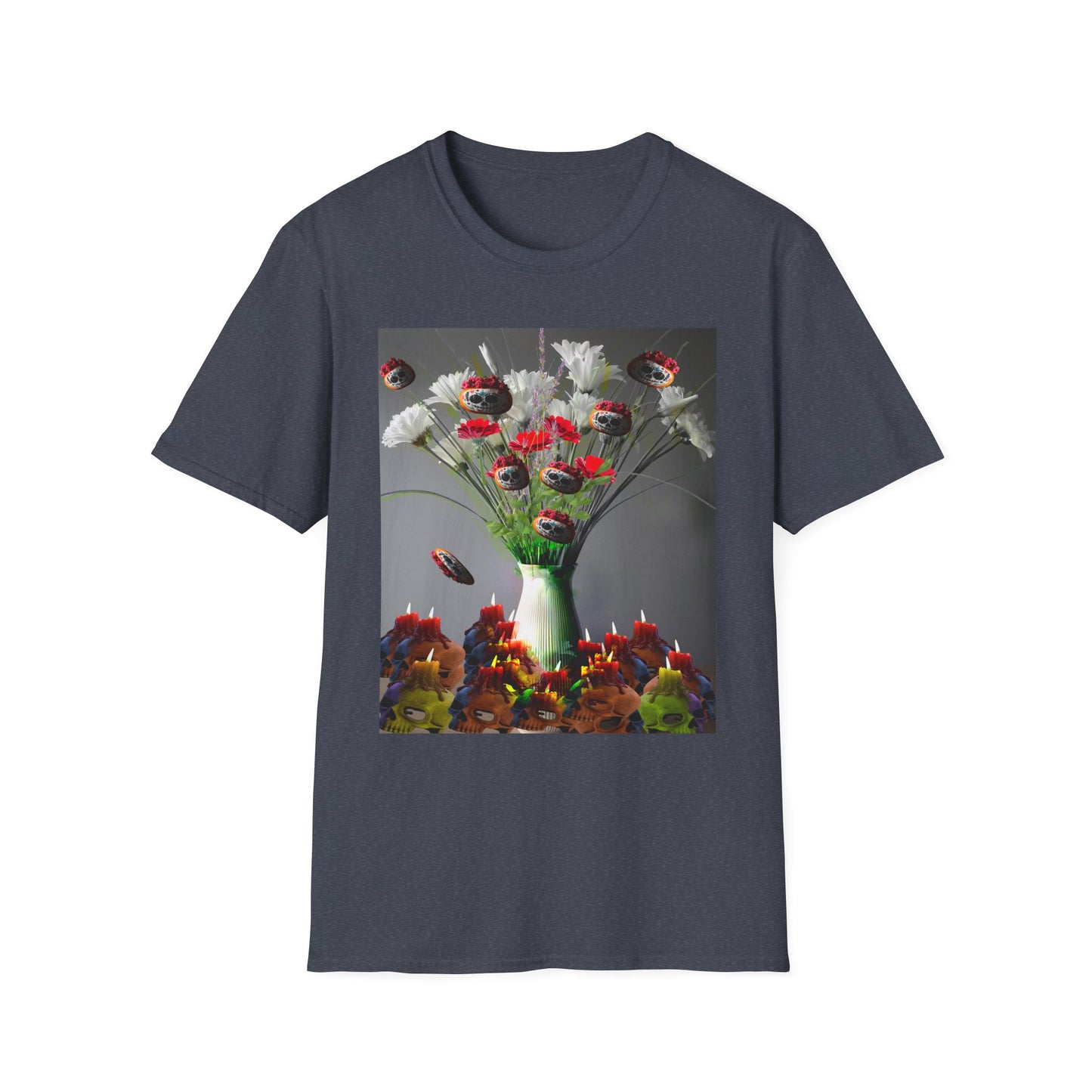 Skeleton Pumpkin Bouquet T-Shirt