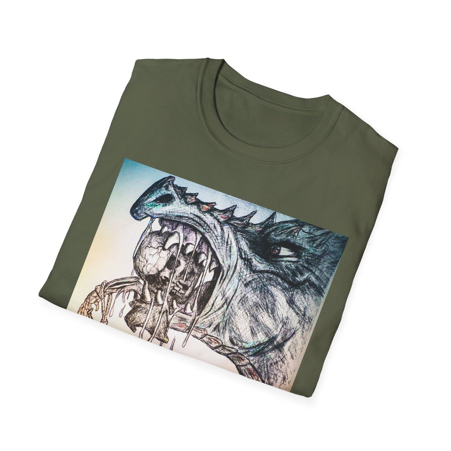 Graphic Dragon Art Unisex T-Shirt, Unique Gift for Ocean Lovers, Summer Vibes, Casual Wear, Perfect for Beach Days, Art Parties