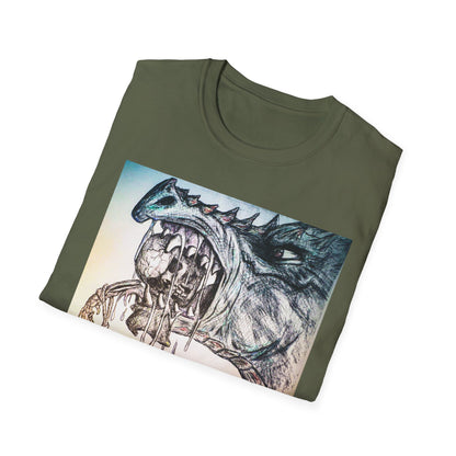 Graphic Dragon Art Unisex T-Shirt, Unique Gift for Ocean Lovers, Summer Vibes, Casual Wear, Perfect for Beach Days, Art Parties