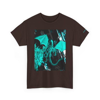 Dragon Graphic Tee — Neon Green Fantasy Dragon T-Shirt