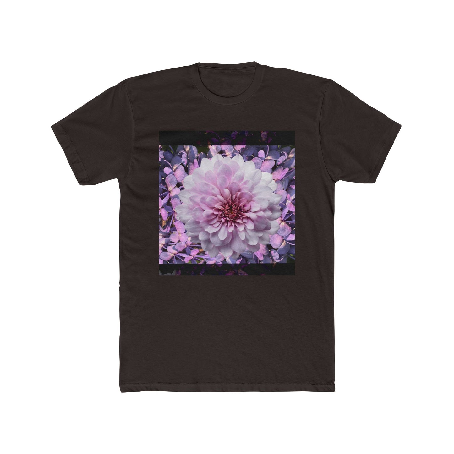 Floral Lilacs Bloom Unisex Cotton Crew Tee, Floral T-Shirt, Summer Outfit, Gift for Nature Lovers, Eco-Friendly Apparel, Botanical Tee