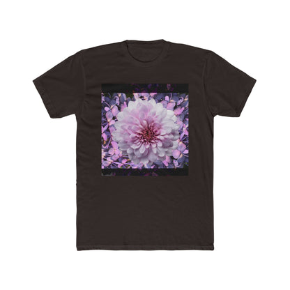 Floral Lilacs Bloom Unisex Cotton Crew Tee, Floral T-Shirt, Summer Outfit, Gift for Nature Lovers, Eco-Friendly Apparel, Botanical Tee