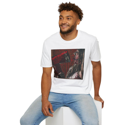 Halloween Horror Movie Axe Girl Unisex T-Shirt, Spooky Gift, Graphic Tee, Halloween Costume, Casual Wear, Men’s & Women’s Tee
