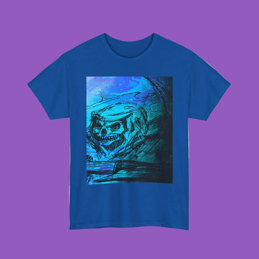 Ethereal Grim Reaper Art Unisex Heavy Cotton Tee - Unique Graphic T-Shirt for Bold Style