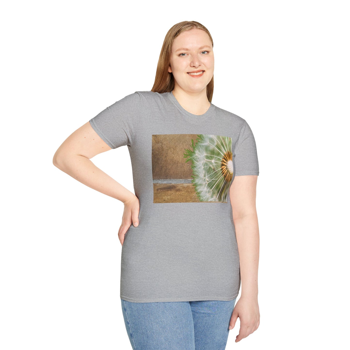 Boho Floral T-Shirt, Softstyle Unisex Tee, Casual Wear, Nature Lover Gift, Summer Outfit, Art Inspired Clothing
