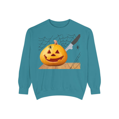 Spooky Pumpkin Sweatshirt, Halloween Apparel, Fall Fashion, Cozy Unisex Crewneck, Pumpkin Decor, Family Friendly Halloween