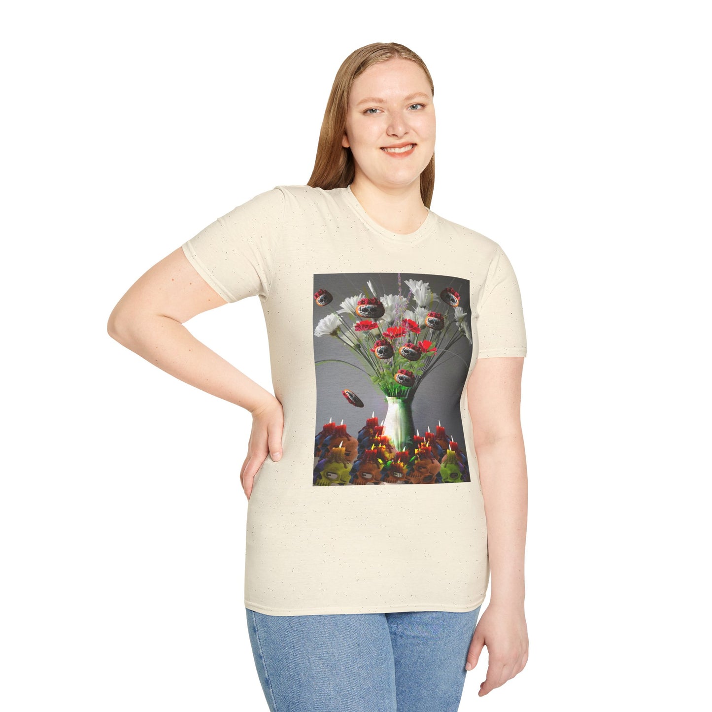 Skeleton Pumpkin Bouquet T-Shirt