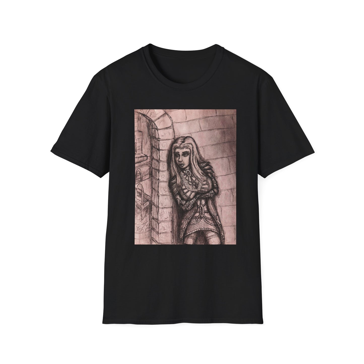 Fantasy Elf Warrior Unisex Softstyle T-Shirt